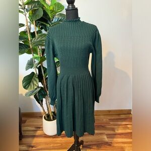 Kohl's Deep Green Long Sleeve Dress